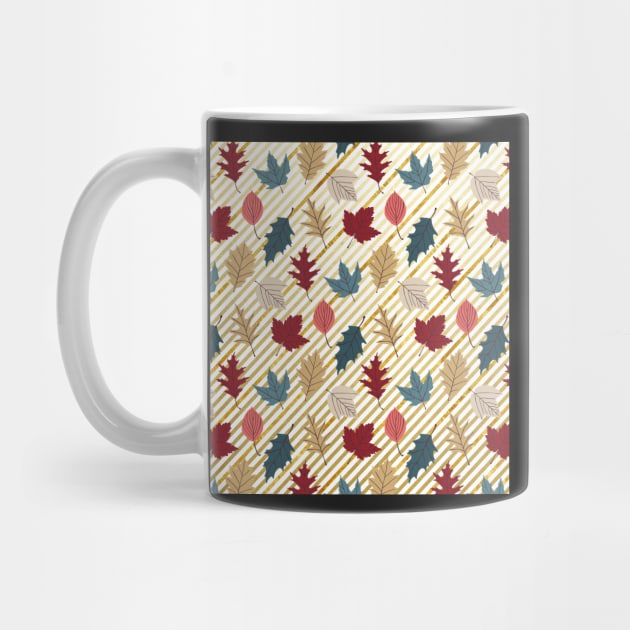 Handpainted Leaf Pattern by bougieFire